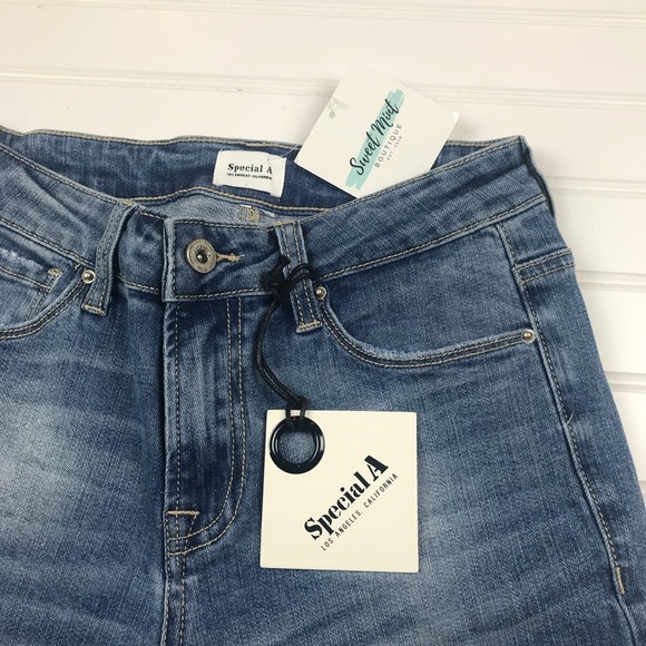 Special A Los Angeles CA Straight &  Distrsd Jeans - Picture 5 of 11